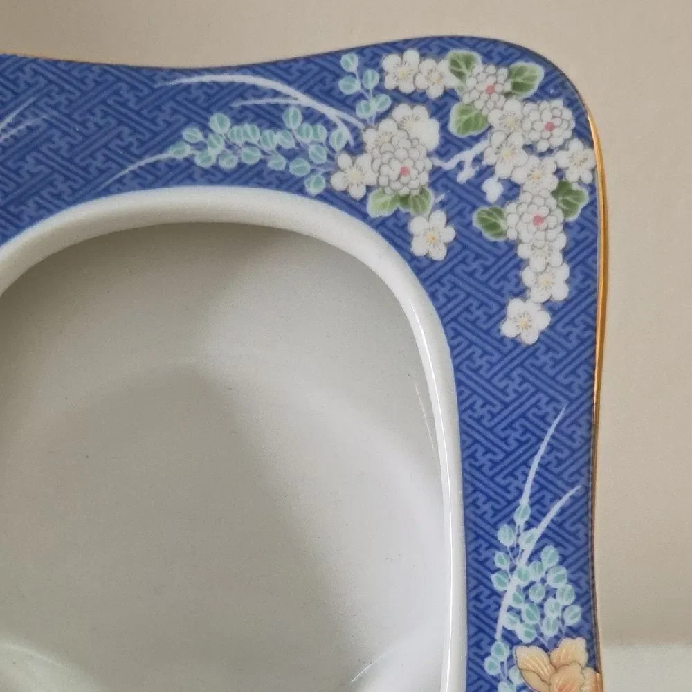 Floral Blue Picture Frame
